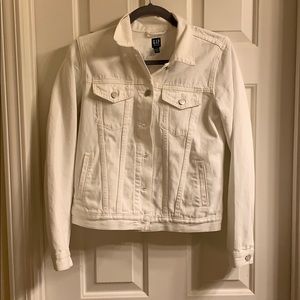 Gap White Denim Jacket